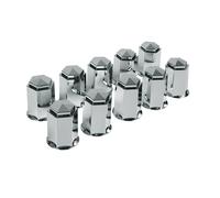Juego de 10 cubiertas de tornillos ABS - Ø 32 mm - Cromo