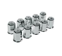 Juego de 10 cubiertas de tornillos ABS - Ø 33 mm - Cromo