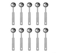 Juego de 10 cucharas medidoras en hierro 2 5 ml para estampado de pintura al fuego y tareas de cocción