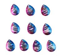 Juego de 10 cuchillas giratorias de cobre para señuelos de pesca DIY con reflectante modificado UV para crear spinners personalizados en línea y Buzzbait en varias aguas (UV plateado)