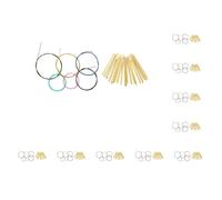 Juego de 10 cuerdas de nailon multicolor para guitarra clásica con trastes