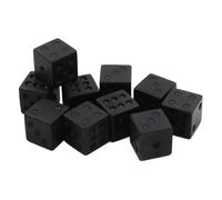 Juego de 10 dados de juego de 6 caras de 16 mm, juego de dados de esquina redonda para juegos de mesa, matemáticas, enseñanza, coloridos cubos de seis caras