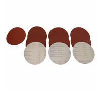 Juego de 10 discos abrasivos corindon velcro 203mm gr 60/50/100/120