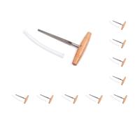 Juego de 10 escariadores para guitarra de violonchelo con mango, herramientas de reparación de instrumentos musicales, herramientas portátiles para carpintería profesional