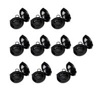 Juego de 10 estuches de cosméticos con diseño de rosas con espejo, pequeños soportes para pintalabios de viaje, caja de almacenamiento para cosméticos esenciales de belleza, tarros para lápiz labial