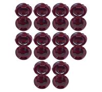 Juego de 10 estuches para pintalabios con espejo de rosa, prácticos recipientes para bálsamo labial, pequeñas botellas de cosméticos para cremas y sueros, juego de estuches recargables para