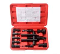 Juego de 10 extractores de rodamiento interior para motocicleta, 8-25 mm, herramienta de metal resistente para desmontar rodamientos de ruedas, con práctica caja de almacenamiento para una reparación