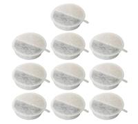 Juego de 10 filtros de repuesto para fuente de agua para gatos, espuma de carbono activada para purificaciones de agua, repuesto para fuente de agua para mascotas