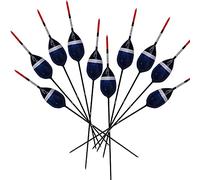 Juego de 10 flotadores de corcho para pesca de madera de balsa, 2 g/3 g, boya de pesca, aparejos de pesca