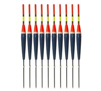 Juego de 10 flotadores de corcho para pesca de madera de balsa, 2 g/3 g, boya de pesca, aparejos de pesca