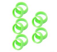 Juego de 10 fundas de silicona para tija de sillín para bicicletas, se adapta a tubos de 25 4 mm y 27 2 mm, proporciona una protección fiable contra la arena y la humedad (verde)