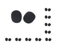 Juego de 10 fundas protectoras de espuma para micrófono de estudio, 2 unidades, color negro