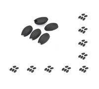 Juego de 10 fundas protectoras de repuesto para saxofón para llaves de palma, almohadillas para el pulgar, color negro, reposa los dedos, componente de instrumento de viento de madera