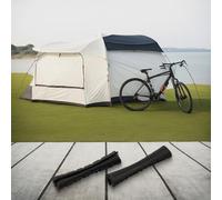 Juego de 10 fundas protectoras para cables de bicicleta para evitar daños en la pintura en bicicletas de montaña y carretera, material de poliuretano con apertura para un fácil reemplazo (negro)
