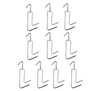 Juego de 10 ganchos de acero inoxidable 316 de fácil limpieza para barbacoas, parrillas, cocina al aire libre, suministros de procesamiento de alimentos, ganchos para carne