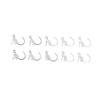Juego de 10 ganchos luminosos para camarones vivos con componentes de plástico brillantes nocturnos y diseño de púas de acero de alto carbono para pesca en agua salada en aguas oscuras turbias, color