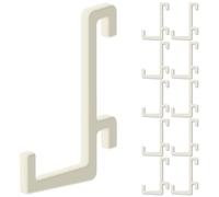 Juego de 10 ganchos para panel perforado Ikea Skadis - modelo en L recto, 25 mm - Soporte de pared, placa para herramientas y accesorios