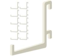 Juego de 10 ganchos para panel perforado Ikea Skadis - modelo en L recto, 55 mm - Soporte de pared, placa para herramientas y accesorios