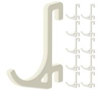 Juego de 10 ganchos para panel perforado Ikea Skadis - Modelo redondo, 30 mm - Soporte de pared, placa para herramientas y accesorios