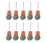 Juego de 10 gnomos colgantes para árbol de Navidad, adornos en miniatura suecos hechos a mano de Papá Noel, elfos Tomte, muñecas escandinavas, decoración hecha a mano