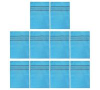 Juego de 10 guantes de baño, guantes de baño de 19 cm, guantes de baño suaves, no irritativos, para mujeres y hombres, uso doméstico y exfoliante para el cuerpo