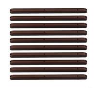 Juego de 10 guías de plástico para cajones para un fácil reemplazo de cajones de gabinete (marrón-298 mm)