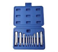 Juego de 10 herramientas de extracción de tornillos de cabeza rota con extractores de grifo M5-M22 para tornillos dañados pelados, extractor de tornillos de acero galvanizado 45# con 3 garras y 4