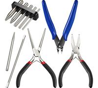 Juego de 10 herramientas de modelismo de metal para armar rompecabezas de metal 3D