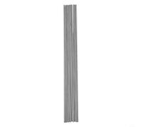 Juego de 10 herramientas métricas de torno de varilla de carburo, barra redonda de vástago recto de 100 mm, acero endurecido para cortar, perforar, fresar y tallar, equipo de taller de bricolaje (1 mm