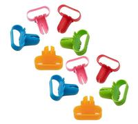 Juego de 10 herramientas multicolor estocásticas para atar globos para fiestas, fiestas de globos, Navidad, cumpleaños, suministros de globos, herramienta de anudado, arco de columna, decoraciones