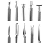Juego de 10 herramientas para tallar madera compatibles con herramientas rotativas Dremel