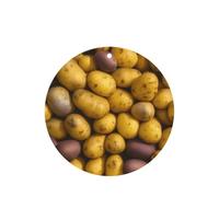 Juego de 10 hojas de ambientador de coche con impresión de muchas papas, hojas colgantes perfumadas con cuerda para el hogar