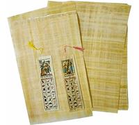 Juego de 10 hojas de papel egipcio en blanco para proyectos de arte, álbumes de recortes, rollos de recambio y enseñanza de historia jeroglífica antigua, 20 x 30 cm