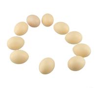 Juego de 10 huevos de gallina falsos perfectos para anidar o como una divertida herramienta de aprendizaje para niños