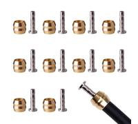 Juego de 10 insertos de aceite de latón BH90 | Insertos de enchufe hidráulico compatible con Shimano Saint/SLX | para mantenimiento de tuberías de freno y ventilación