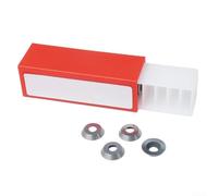 Juego de 10 insertos de corte redondo de carburo de 12 mm para Ci3, ideal para torneado de madera y acabado curvado