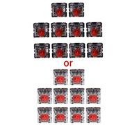 Juego de 10 interruptores rojos para probador de teclado MX, mecánico, personalizable, extractor mecánico, almohadilla limpiadora, reposamuñecas y banco, limpiador de aire para bandeja de escritorio