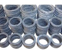 Juego de 10 juntas tóricas de PTFE de fibra de carbono GemmySeal for válvulas industriales. Solución de sellado hasta 500 °F y 3000 PSI.(OD59*ID43*8mmT)