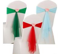 Juego de 10 lazos elásticos para sillas con hebilla, adecuadas para bodas, fiestas, decoraciones de hotel, se adapta a circunferencia de silla de 83 a 93 cm para un ajuste seguro (oro claro)