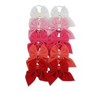Juego de 10 lazos for el pelo for niñas, coletas, gomas elásticas, accesorios for Para Animadoras(Color C)