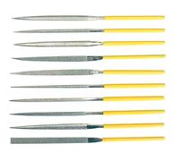 Juego de 10 limas de diamante para agujas, para acero, cristal, cerámica, etc, 140 mm