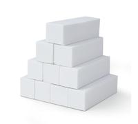 Juego de 10 limas de uñas para pulir, pulidoras de uñas, pulidor profesional para uñas acrílicas o naturales, 4 lados lavables para manicura