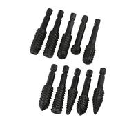 Juego de 10 limas giratorias hexagonales de acero al carbono para tallar, lijar y acabar, varios proyectos de madera, juego de limas giratorias hexagonales de madera