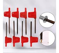Juego de 10 llaves de destornillador Torx para T5 a para, diseñadas para ofrecer un fuerte par de torsión y funcionamiento antideslizante para su uso en reparaciones de automóviles, muebles y