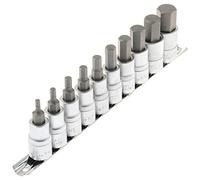 Juego de 10 llaves de tubo hexagonal de 1/2" (12,5 mm) para tornillos Allen