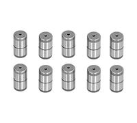 Juego de 10 manguitos de pasador guía de acero 20Cr, accesorios de molde de alta precisión; conjunto de pasadores y manguitos guía rectificados con dureza HRC58-62, dimensiones