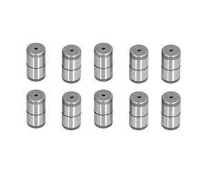 Juego de 10 manguitos de pasador guía de acero 20Cr, accesorios de molde de alta precisión; conjunto de pasadores y manguitos guía rectificados con dureza HRC58-62, dimensiones