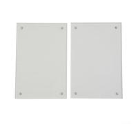 Juego de 10 marcos de fotos acrílicos transparentes de 5,5 x 8,2 cm, soporte magnético de doble panel para fotos de 3 + 3 mm de grosor, soporte transparente para póster de escritorio o mesa