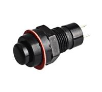 Juego de 10 mini interruptores de botón pulsador de 10 mm, autobloqueantes y reinicio automático, 2A/125V, 6 colores (Green,Self reset(DS-213))