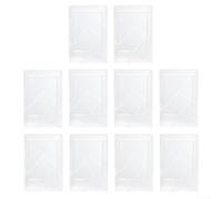 Juego de 10 mini marcos de fotos para fotos Instax de 2 x 3 pulgadas, soporte de exhibición de material ABS, soporte vertical horizontal para fotos con película protectora transparente para decoración